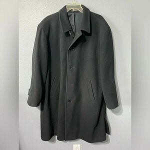 Vintage Andrew Fezza New York Overcoat Cashmere Wool Blend Size R44 (XL/XXL)